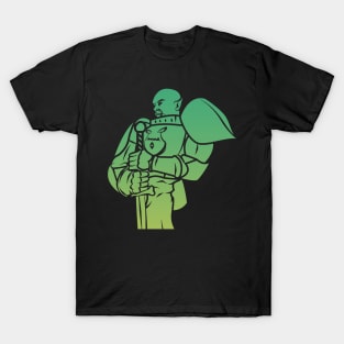 Orc Knight (Green): A Fantasy Design T-Shirt